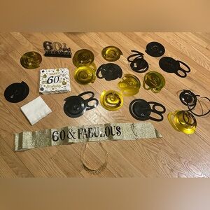 60th Birthday Party Decorations Set